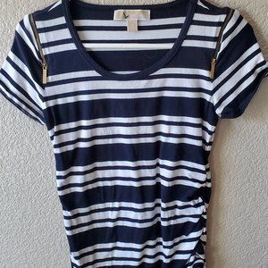 Navy Striped Maternity T-Shirt